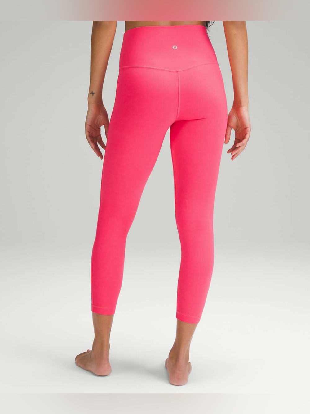 Lululemon Align High-Rise Pant 25" Double Lined in Lip Gloss Pink size 10 NWOT
